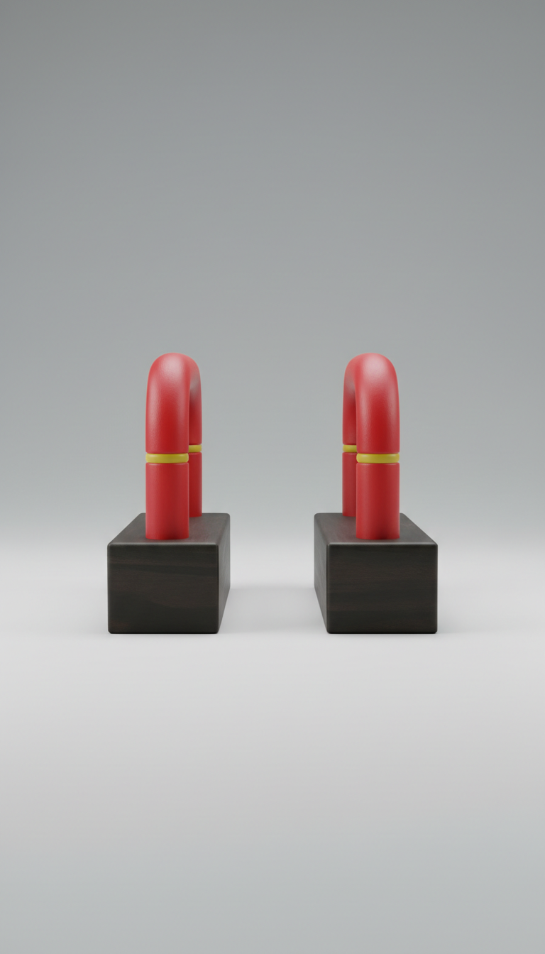 Hardwood Parallettes Low-Profile